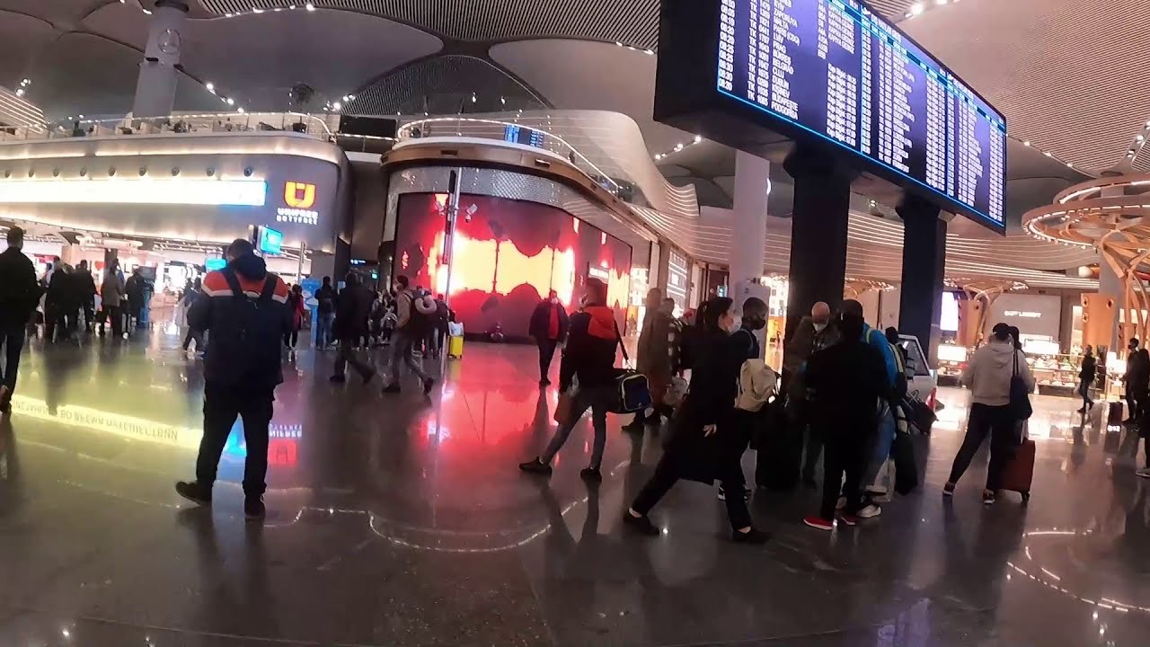 Transfer from Domestic to International Airlines at Istanbul Airport.