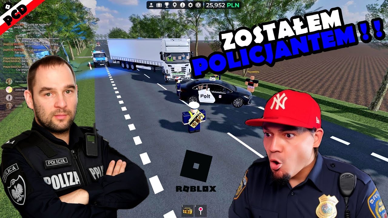Pełnię służbę w Policji ft. Juniorsky, PCD Roblox