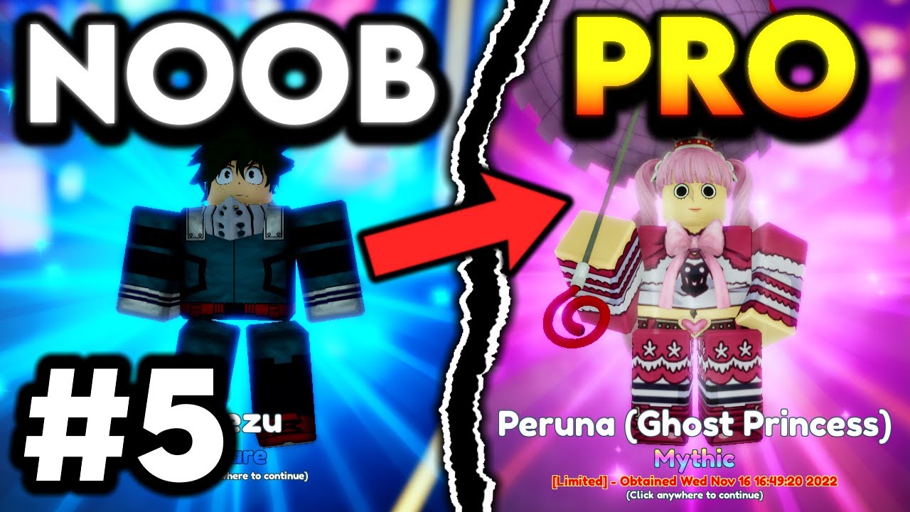 NOOB TO PRO EP.5 - EVOLVING *NEW* PERUNA (GHOST PRINCESS) IN ANIME ADVENTURES!