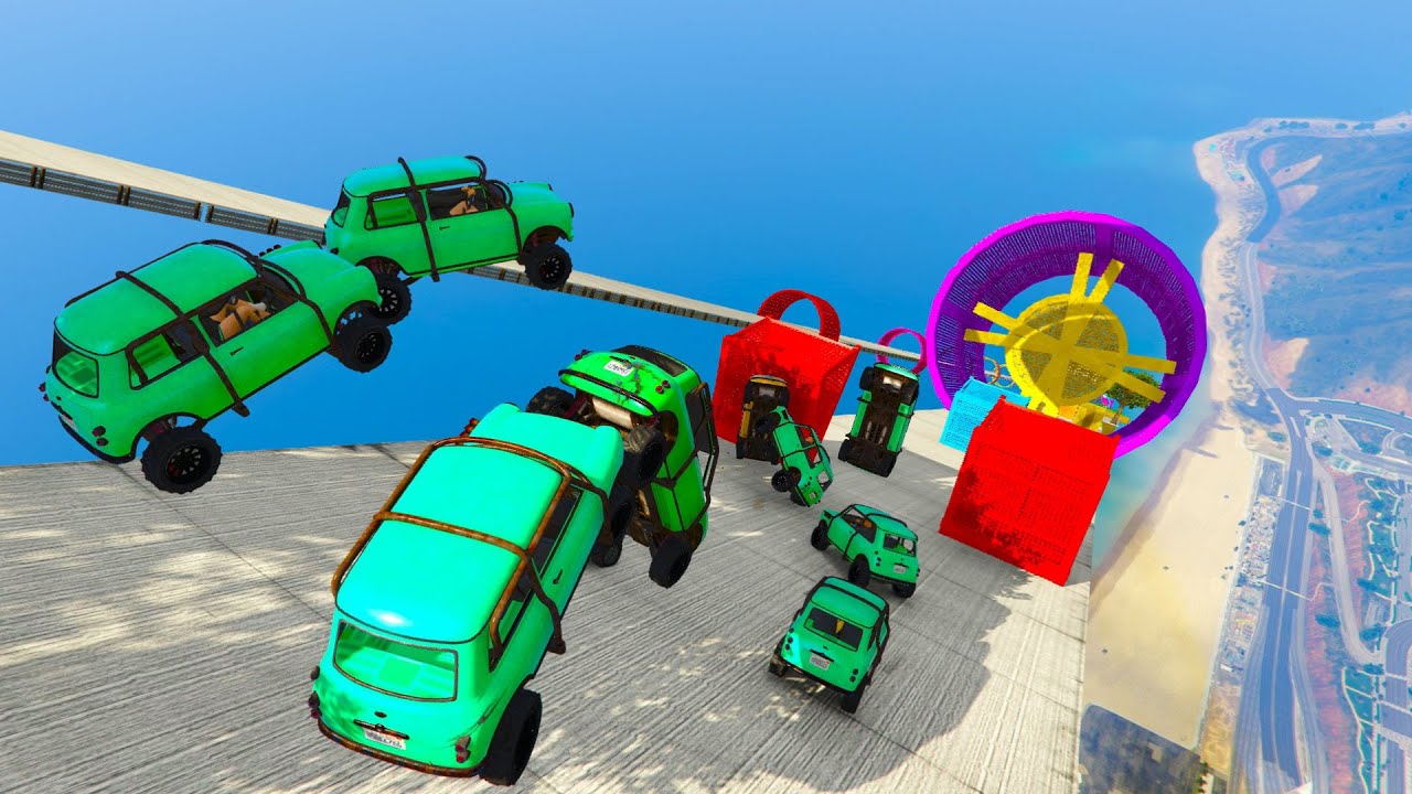 GTA 5 ONLINE 🐷 MEGA RAMPA IPER TROLL !!! 🐷 GARE PARKOUR 🐷N*743🐷 GTA 5 ITA 🐷 DAJE !!!