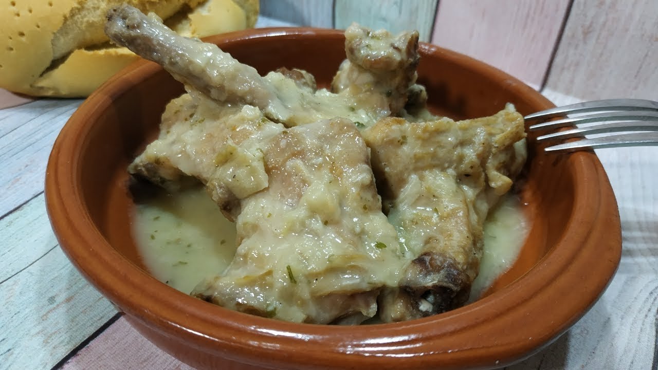 CONEJO AL AJILLO, tierno y sabroso con Mambo!!!