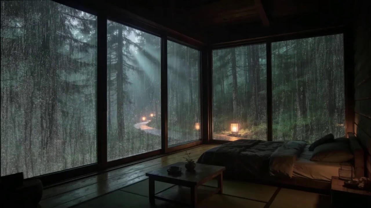 Rain Sounds in Forest for Sleeping 🌧 | Deep Tranquil Night for Restful Sleep & Stress Relief