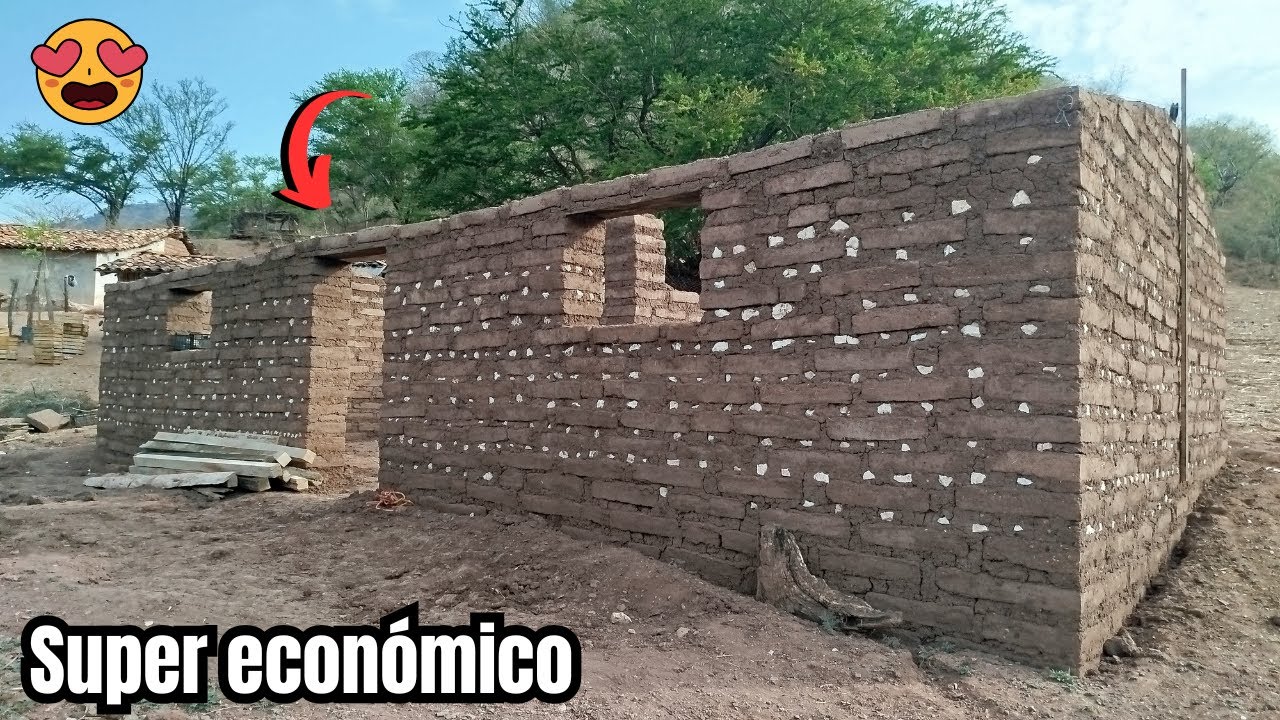 ¡INCREÍBLE! Así se CONSTRUYE una CASA DE ADOBE: resistente, ecológica y HERMOSA