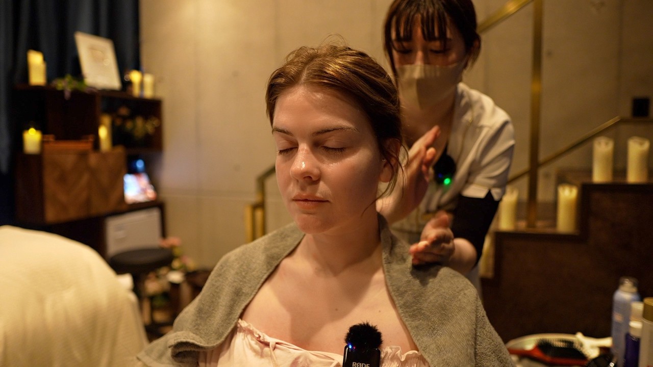 ASMR | Le MEILLEUR Head Spa de Tokyo - ASMR TWIX (Japanese soft spoken) 100% relaxation