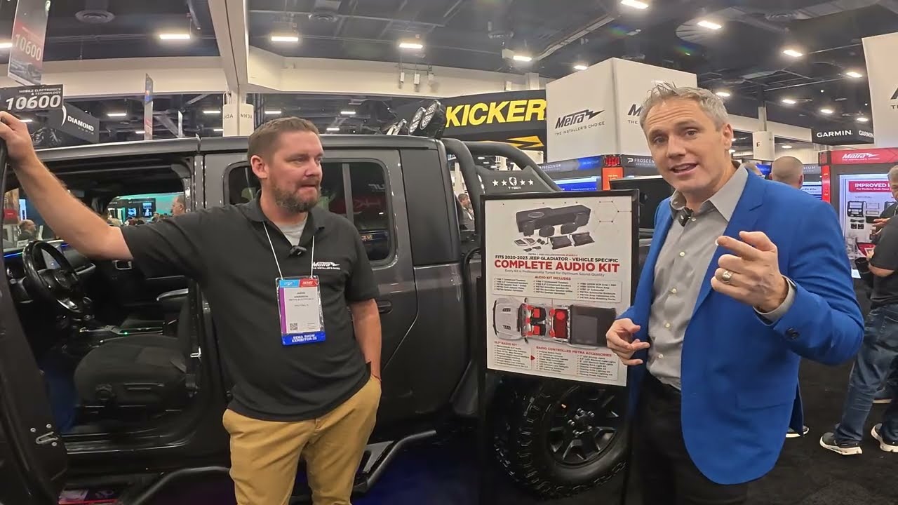 Выставка SEMA Show 2025: Комплект для модернизации аудиосистемы Metra с 5 динамиками для некоторы...