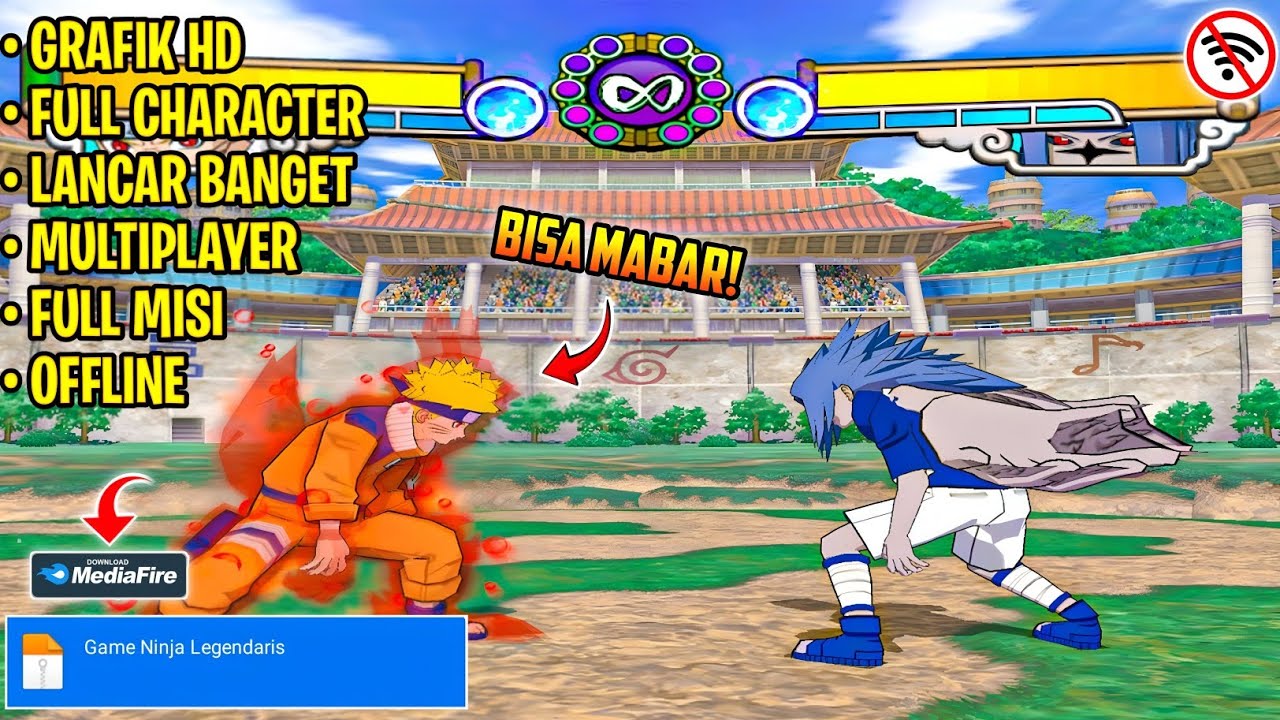 Game Ninja Anime Fighting Grafik HD di Android Offline Terbaru 2026 | Full Character 