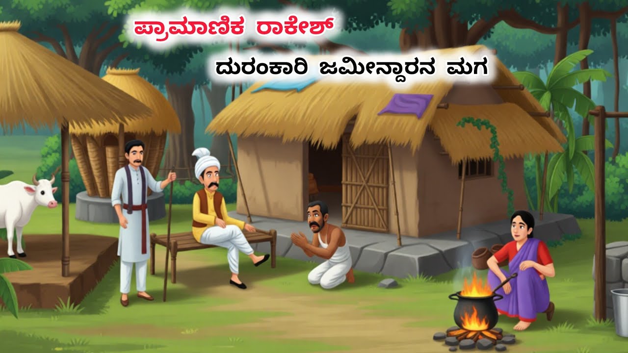 “ತಂದೆಯ ಆಸ್ತಿಗೆ ಕಣ್ಣಿಟ್ಟ ಮಗನ ದುರಾಸೆ! ರಾಕೇಶ್‌ನ ನಿಷ್ಠೆ ಗೆದ್ದ ಕಥೆ”#kannadamoralstores #cartoon #viral 