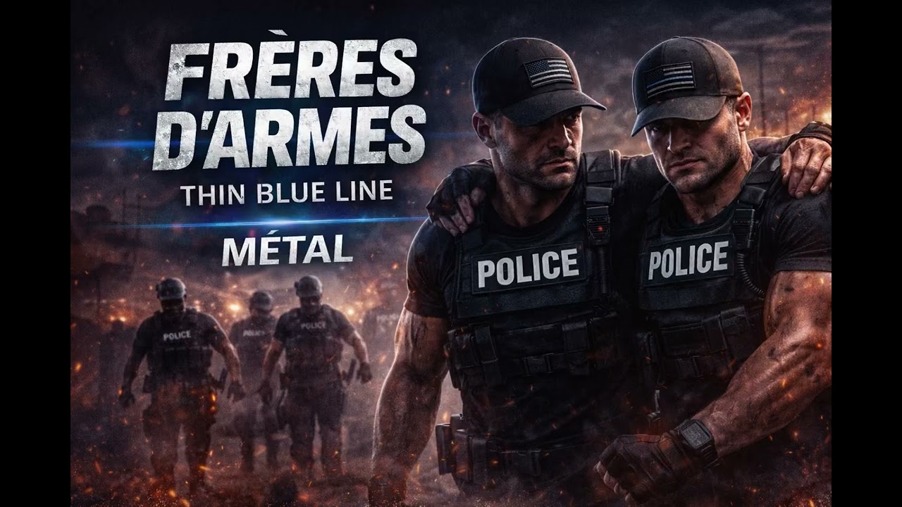 FRÈRES D’ARMES — New Metal Thin Blue Line - Police Motivation