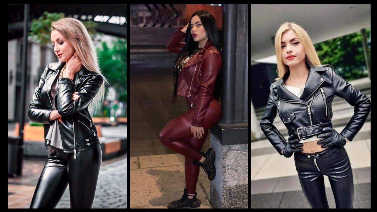 Leather Look  - Leather Pants - PVC, Leather, Faux Leather Leggings, Latex Leggings - Lookbook