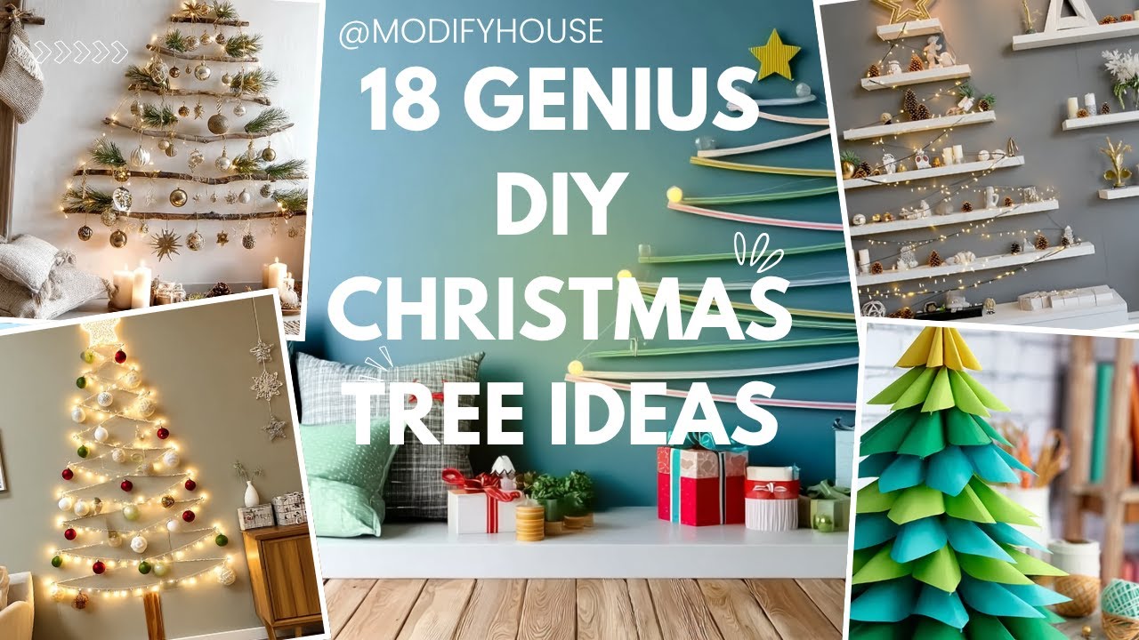 18 Genius DIY Christmas Tree Alternatives for Space Saving Small Spaces Cozy Creative Holiday Ideas