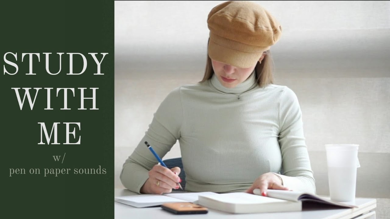 real time study with me (lofi music, pencil ASMR)