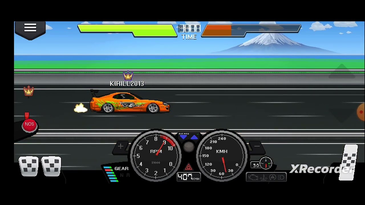 ГОНКА НА СУПЕР СУПРЕ В PIXEL CAR RACER ПОД ФОНЕ ГИГАЧАДА