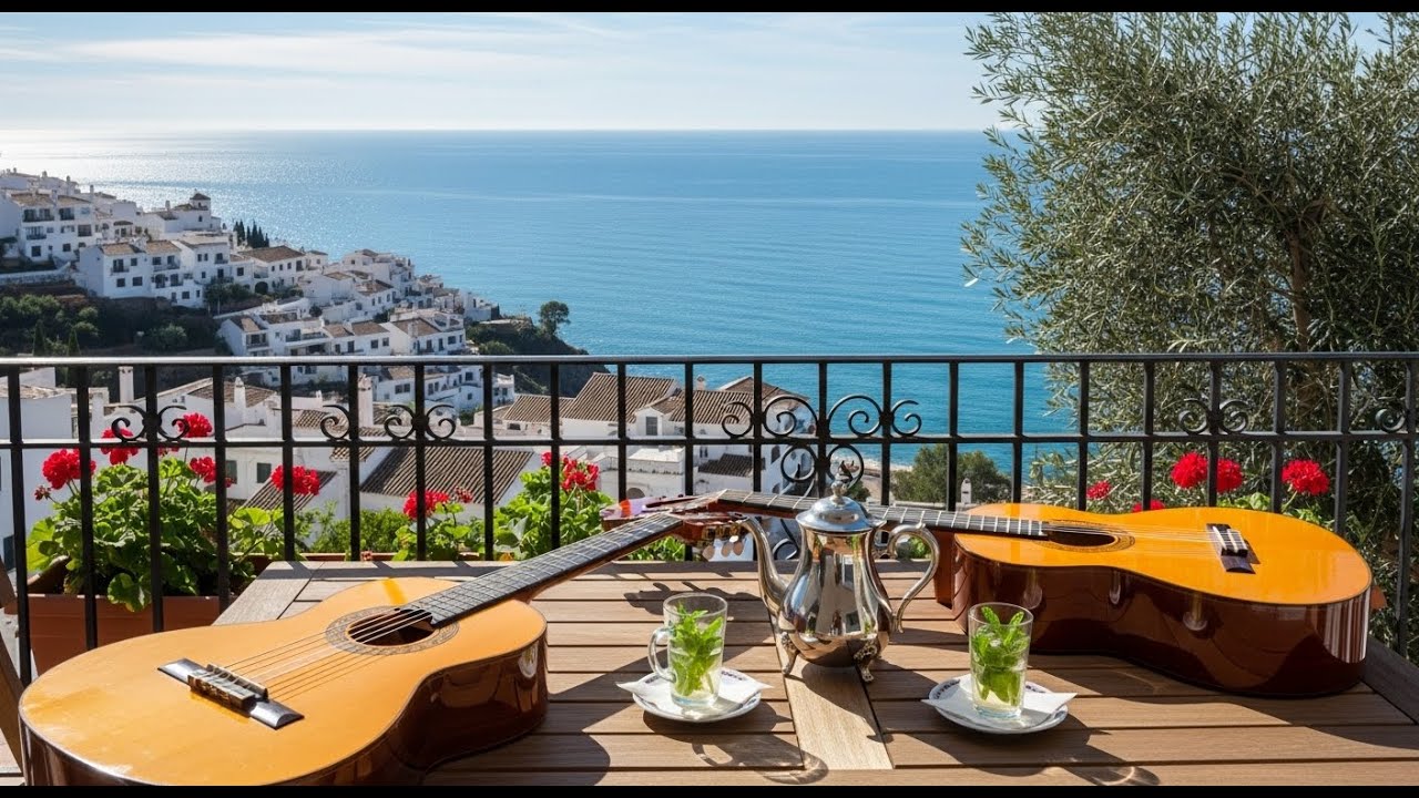 Spanish Guitar & Arabic Oud by the Sea | Flamenco Fusion Music for Relaxation & Meditation