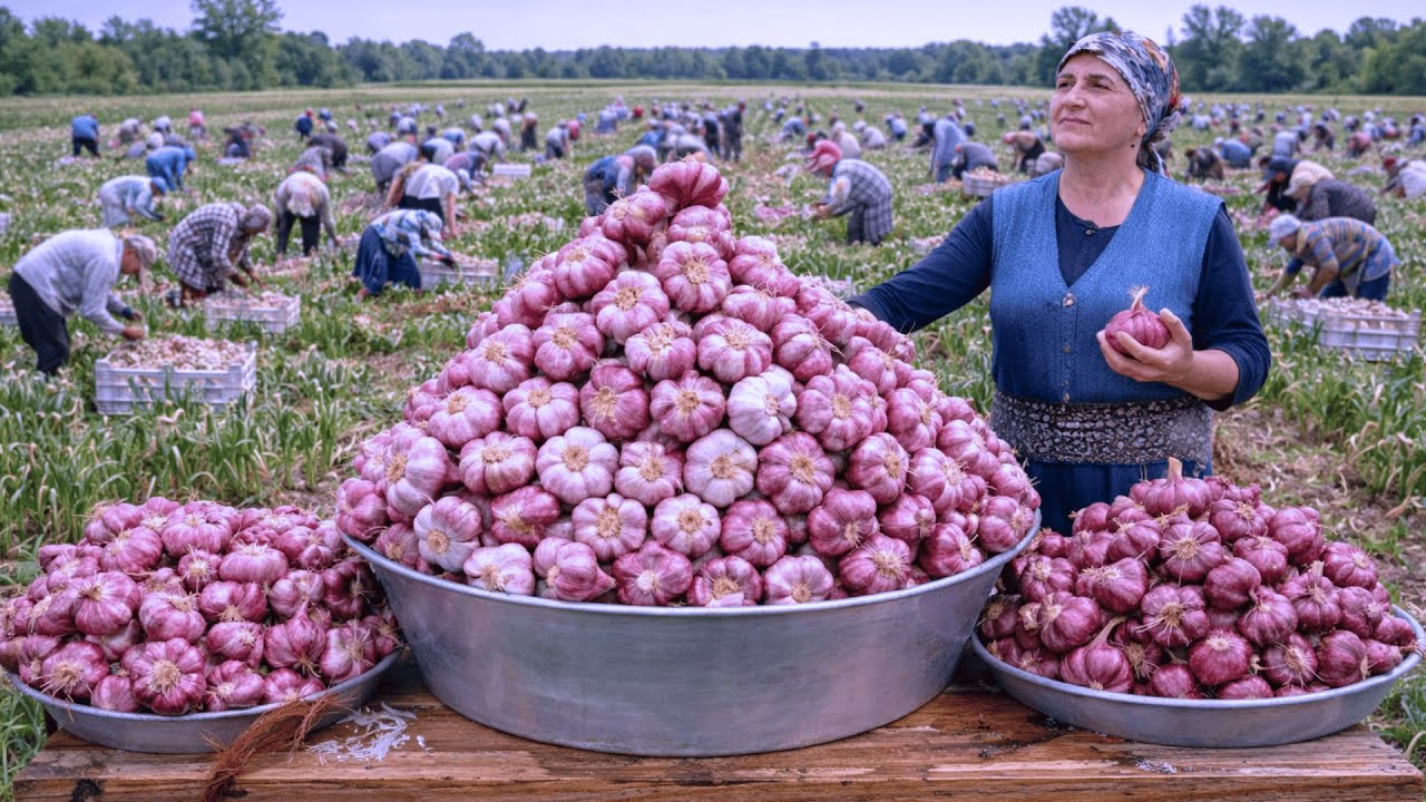 Discover Large-Scale Garlic Cultivation and Harvesting Technology – Garlic Processing Plant