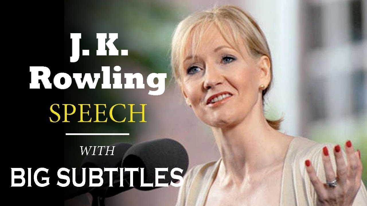 J.K. Rowling Harvard Commencement Speech 2008 | ENGLISH SPEECH with BIG Subtitles