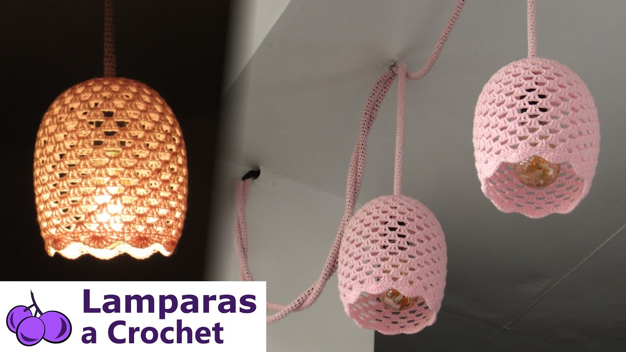 🔦LAMPARA colgante tejida a CROCHET  ¡Una DECORACION única para tu hogar! TUTORIAL paso a paso