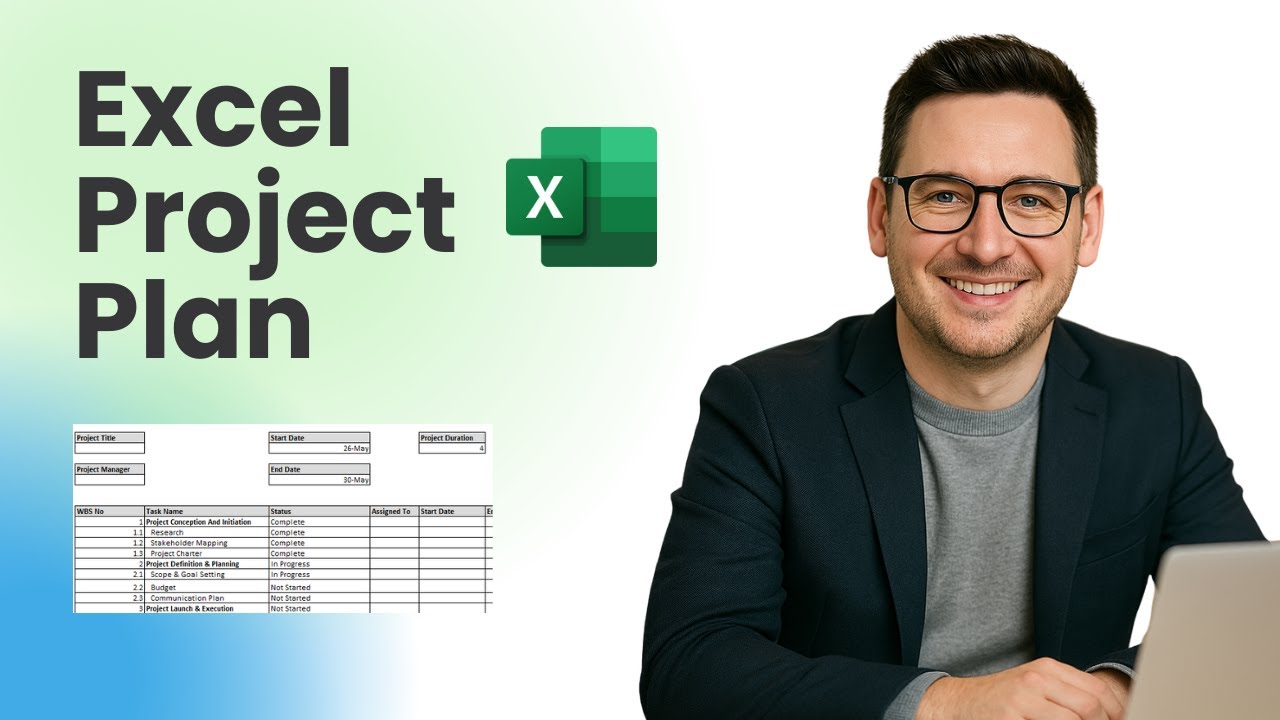 Как создать план проекта в Excel