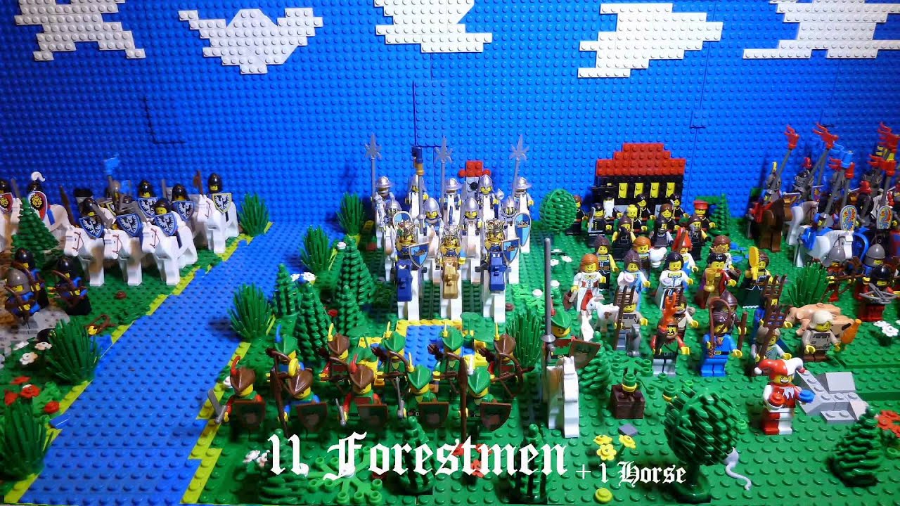 my LEGO Castle Kingoms army collection stop motion + fun
