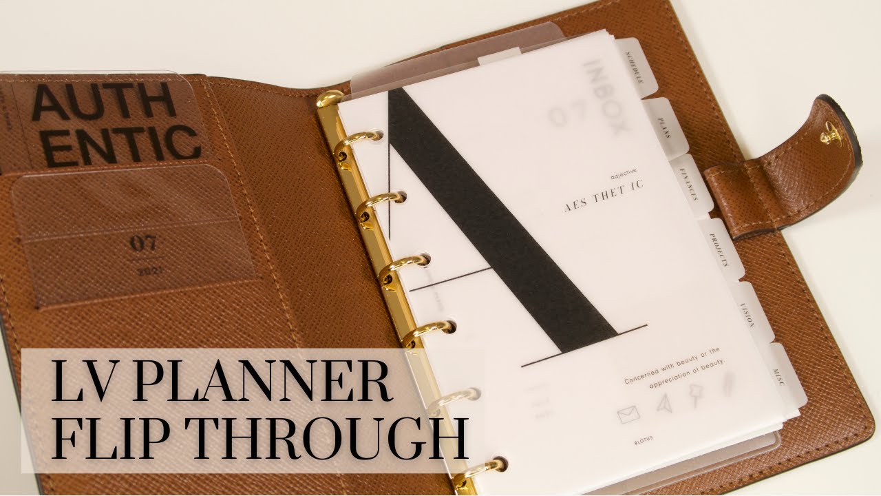 LOUIS VUITTON PM AGENDA FLIP THROUGH | Irene Simply