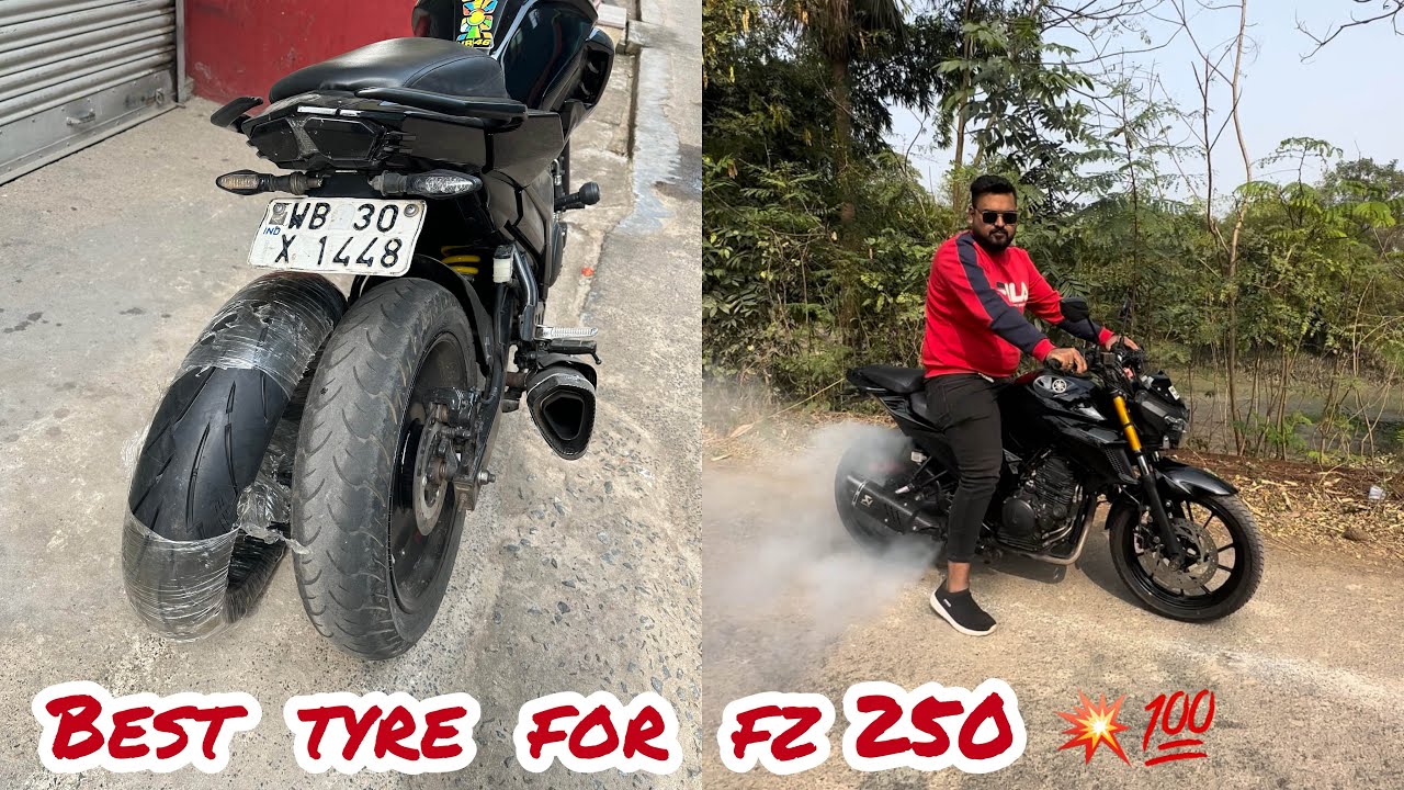 Best tyre for fz 250 || modified fz 250 || the moto pilot