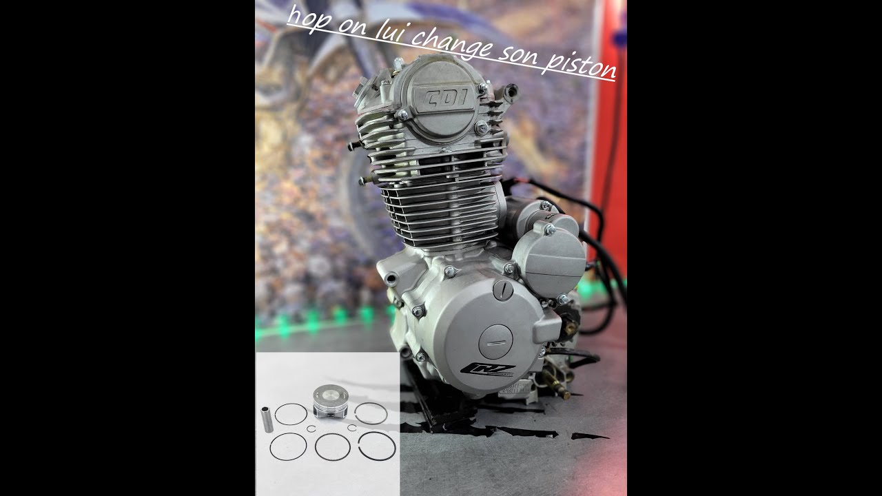 Tuto : Comment changer son piston sur un moteur vertical 150 et 250 ZONGSHEN des motos erz crz ect.