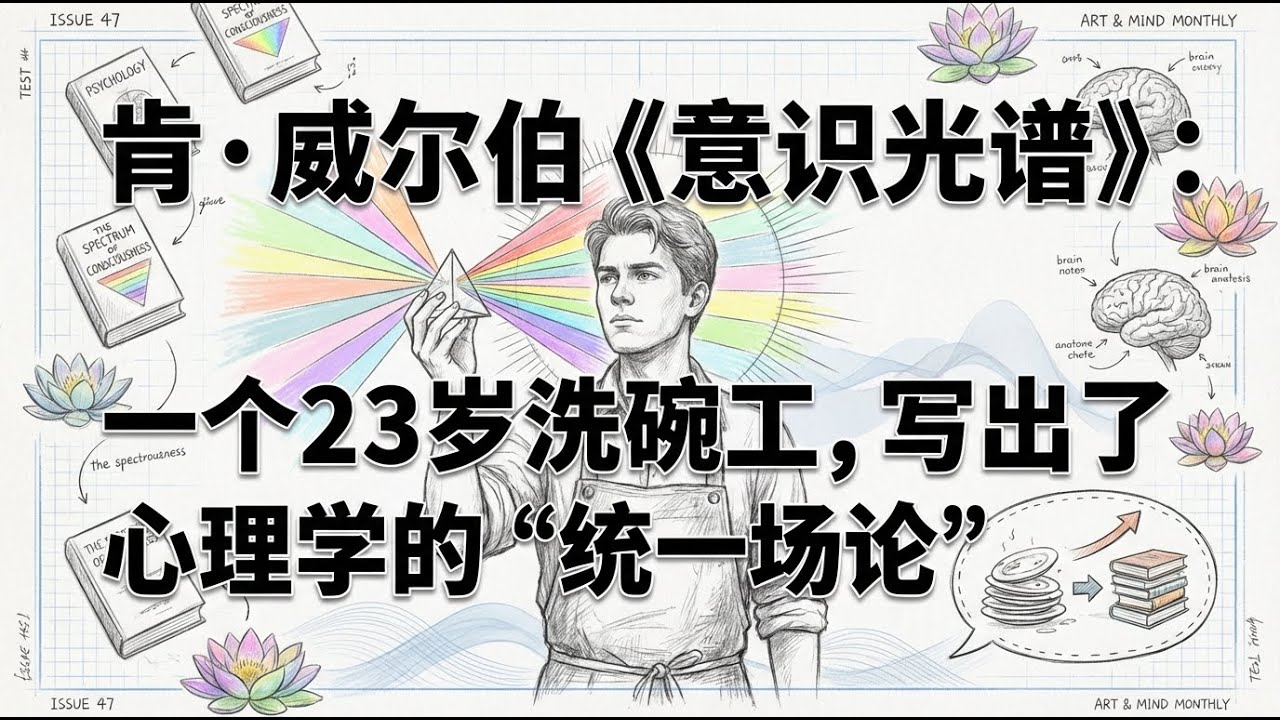 肯威尔伯意识光谱 | 23岁洗碗工统一心理学 | 终极自我认知指南