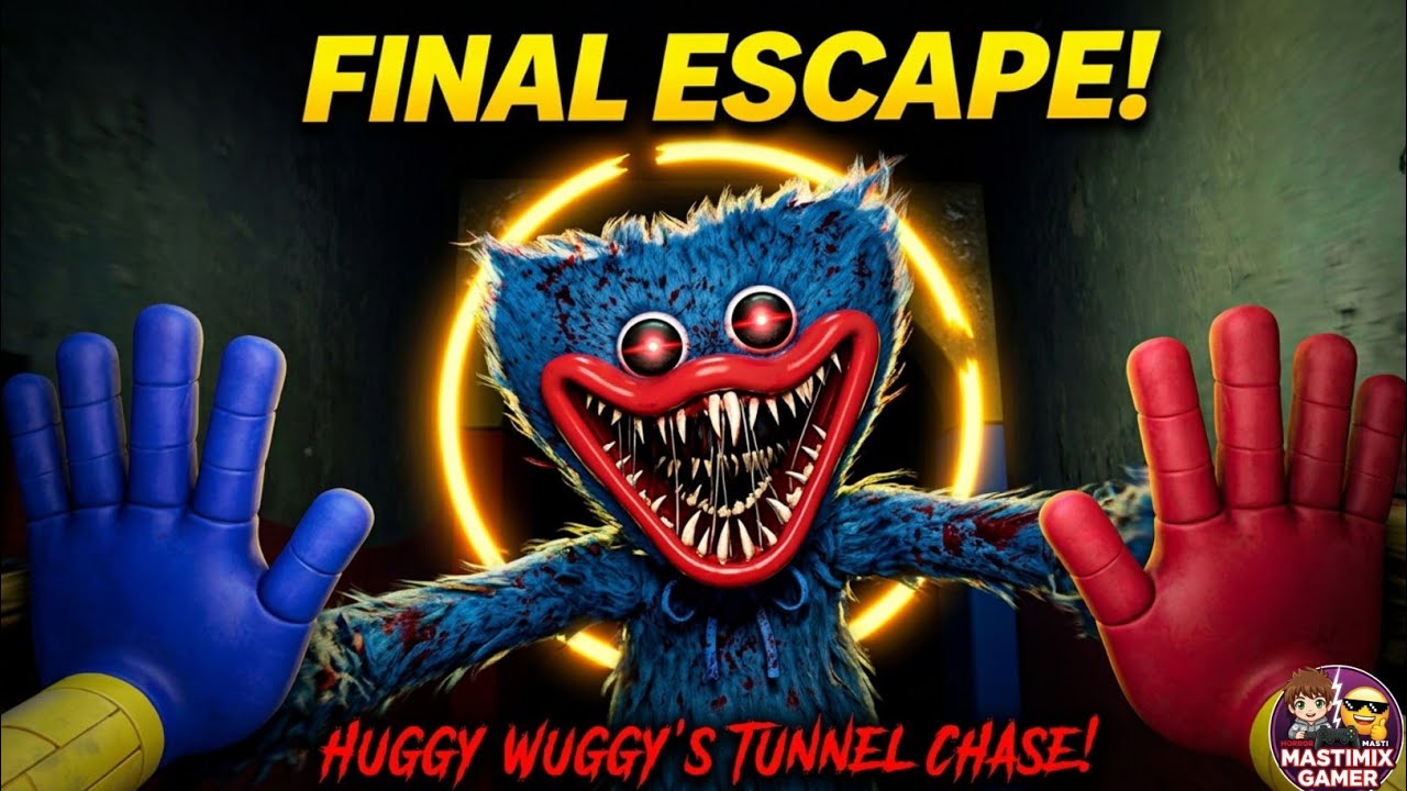 Can You Survive This? 😱 Huggy Wuggy Final Tunnel Escape! (4K 60FPS)