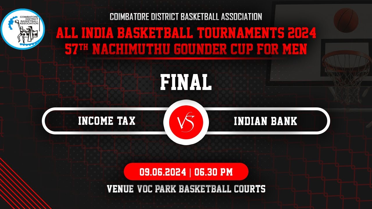 FINALS : INCOME TAX VS INDIAN BANK I 57TH NACHIMUTHU GOUNDER CUP FOR MEN I ALL INDIA TOURNAMENT CDBA