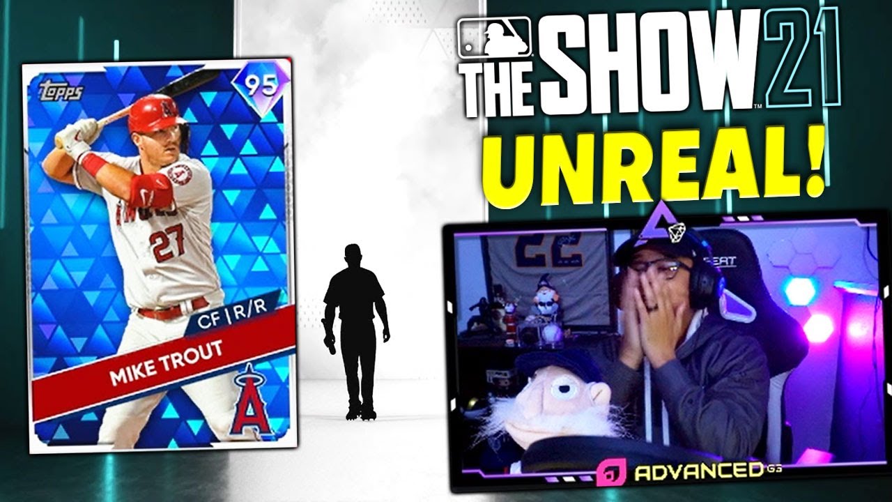 MIKE TROUT & MULTIPLE DIAMONDS pulled! MLB The Show 21 Pack Opening