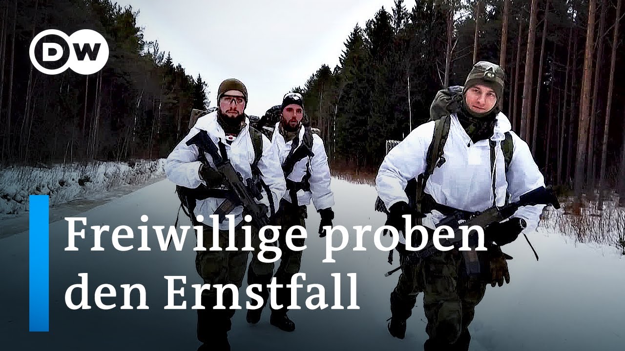 Sorge vor russischem Angriff: Zivilisten in Estland proben den Ernstfall