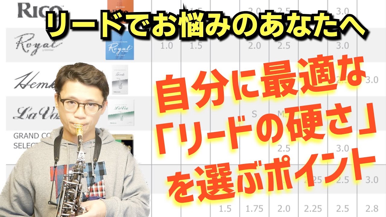(サックス歴8年リードの悩み)「ラヴォーズのSだと高音が不安定、MSだと低音が不安定、どうすれば良いでしょうか？」リード選びの目安を伝授します！【サックスレッスン】