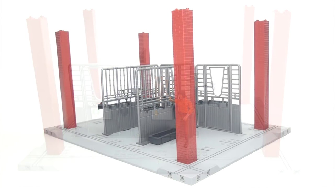 Paardenstal met paard en verzorgster (Bruder 62520) ,  Bworld Horse stable accessories