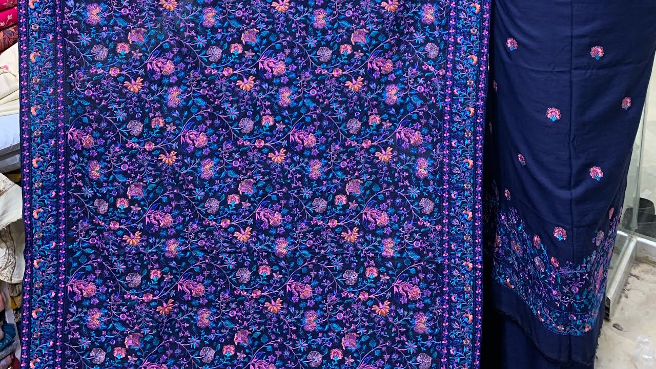 💕Winter Karandi Shawls With embroidered suits 💕