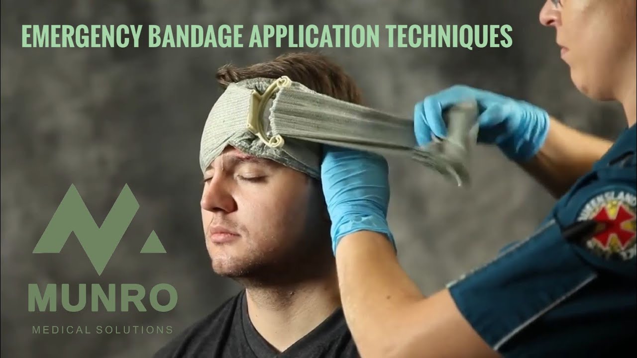 Emergency bandage application techniques