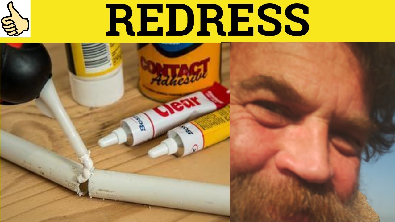 🔵 Redress - Redress Meaning - Redress Examples - Redress Definition - GRE 3500 Vocabulary