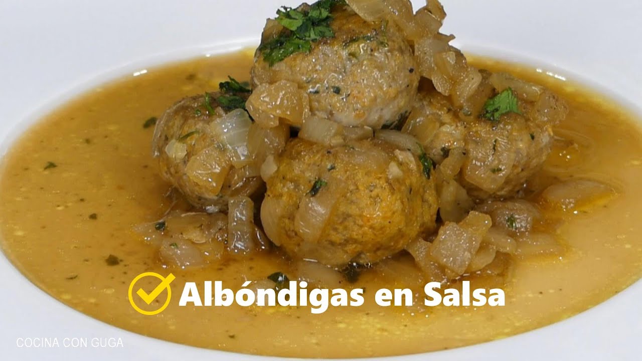 Cómo hacer bolas de ALBONDIGAS Caseras en SALSA  al horno