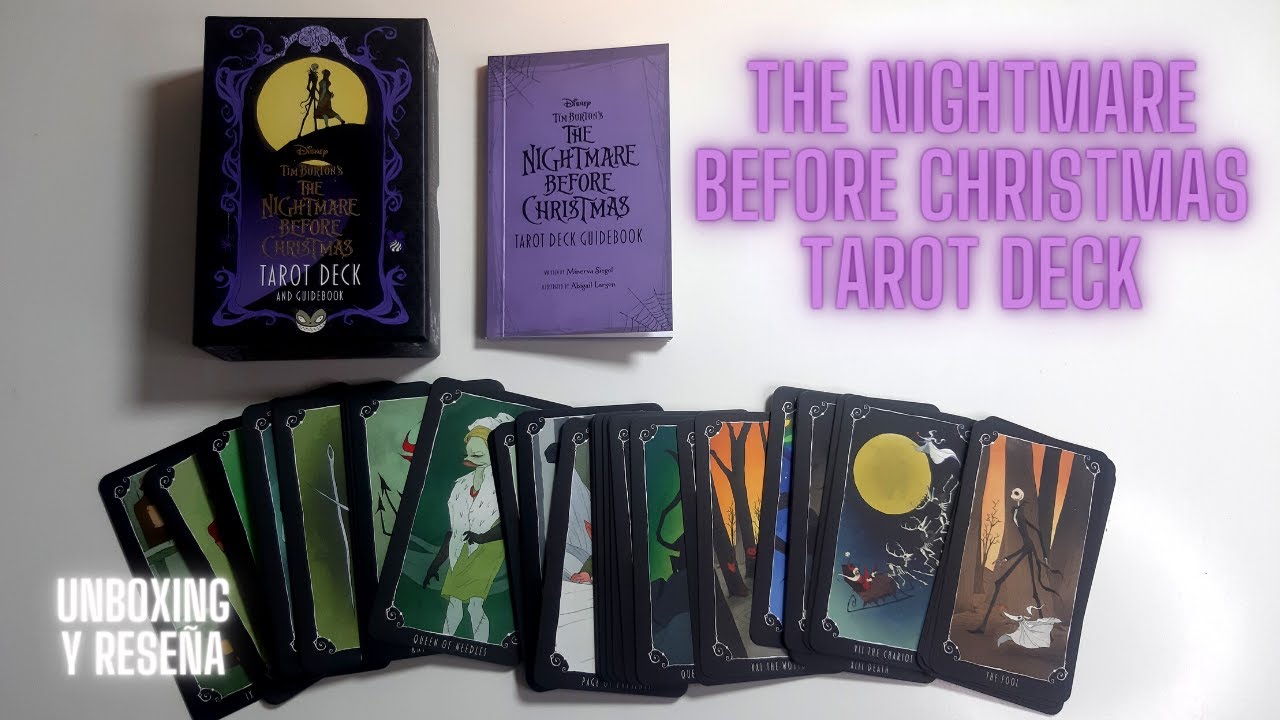 THE NIGHTMARE BEFORE CHRISTMAS TAROT 💜 Unboxing y Reseña ✨ Nadia Falak