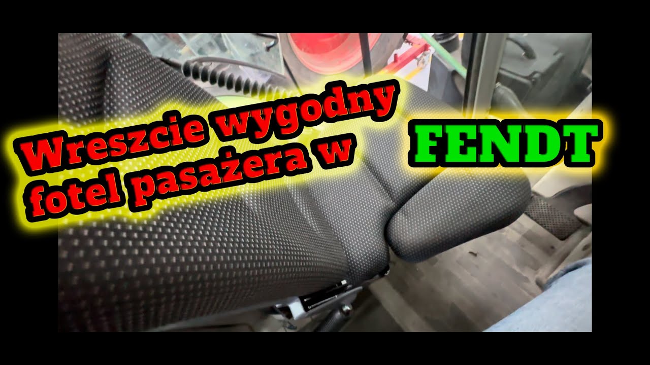 Mamy TO!!! Wreszcie wygodny fotel pasażera w FENDT