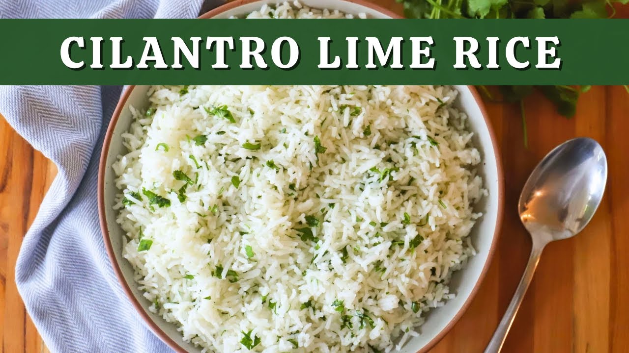 EASY Cilantro Lime Rice | Better than Chipotle! 🍋‍🟩