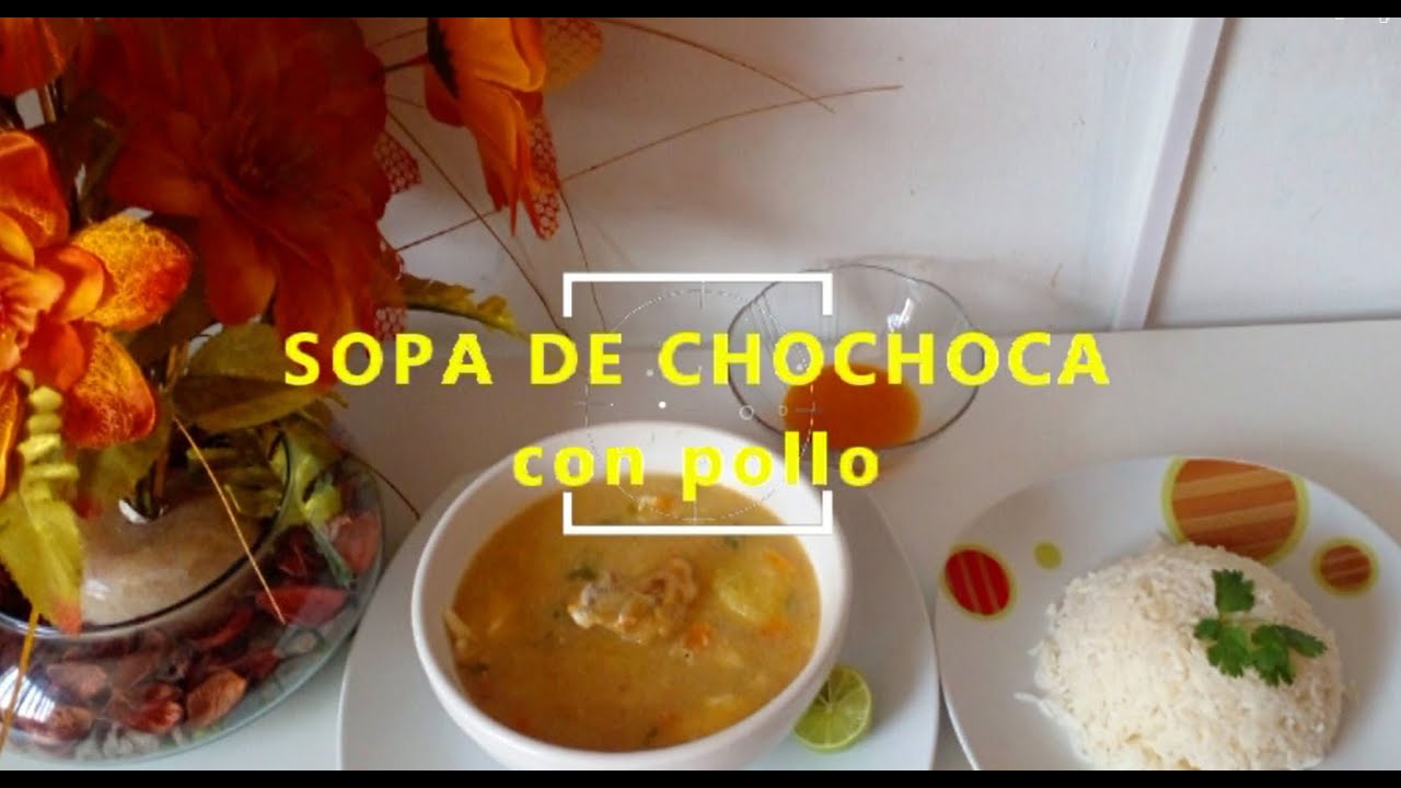 Sopa de Chochoca con pollo