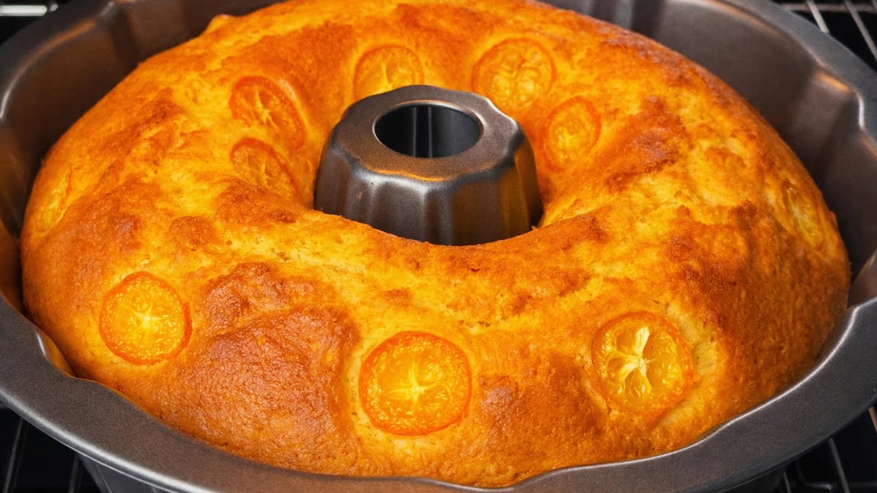 Hast du schon mal mit Kumquats gebacken? Dieser Kuchen ist ganz einfach