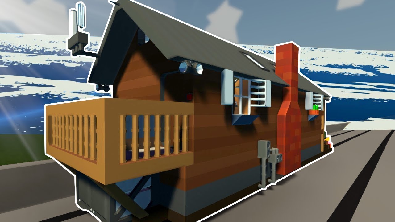 Tsunami Survival In a Haunted Train House! - Stormworks Multiplayer Gameplay