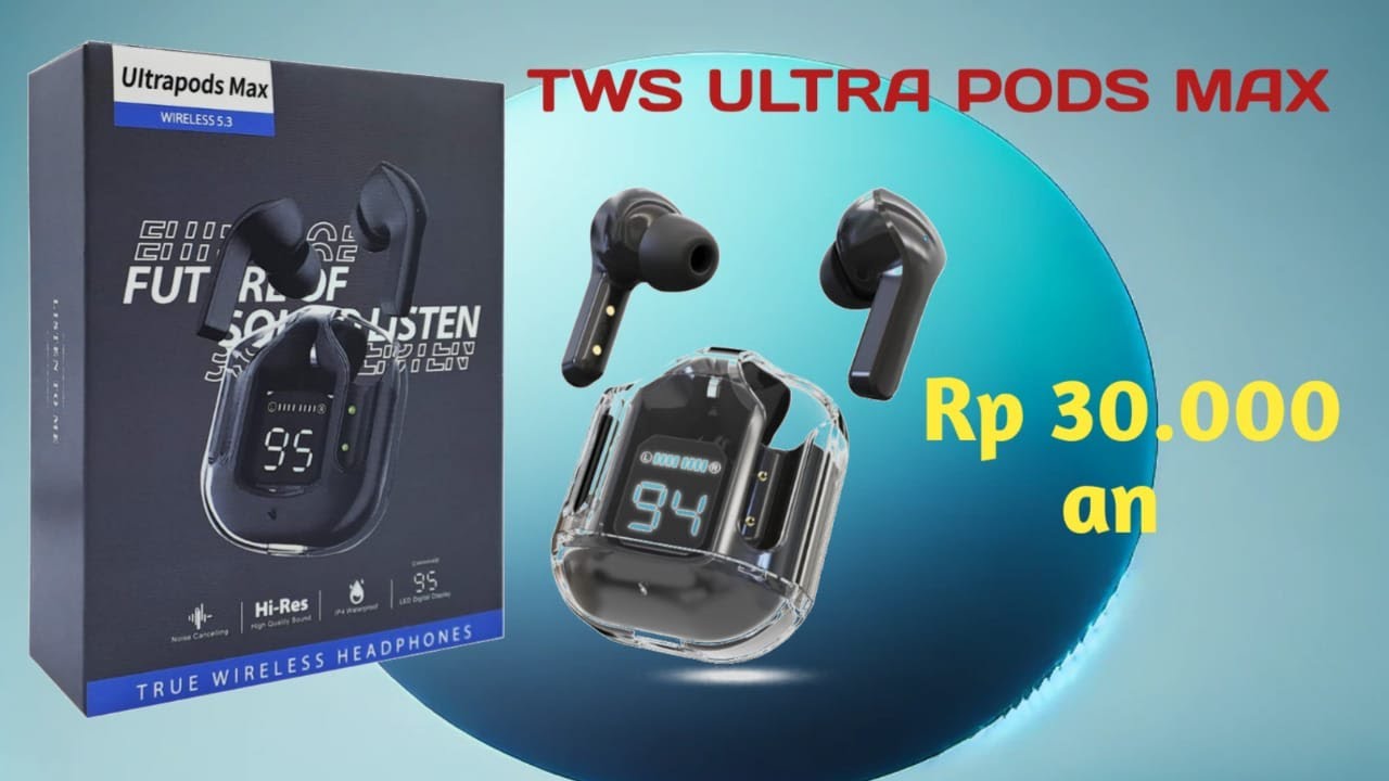 UNBOXING HANDFREE BLUETOOTH ULTRAPODS MAX ! TWS