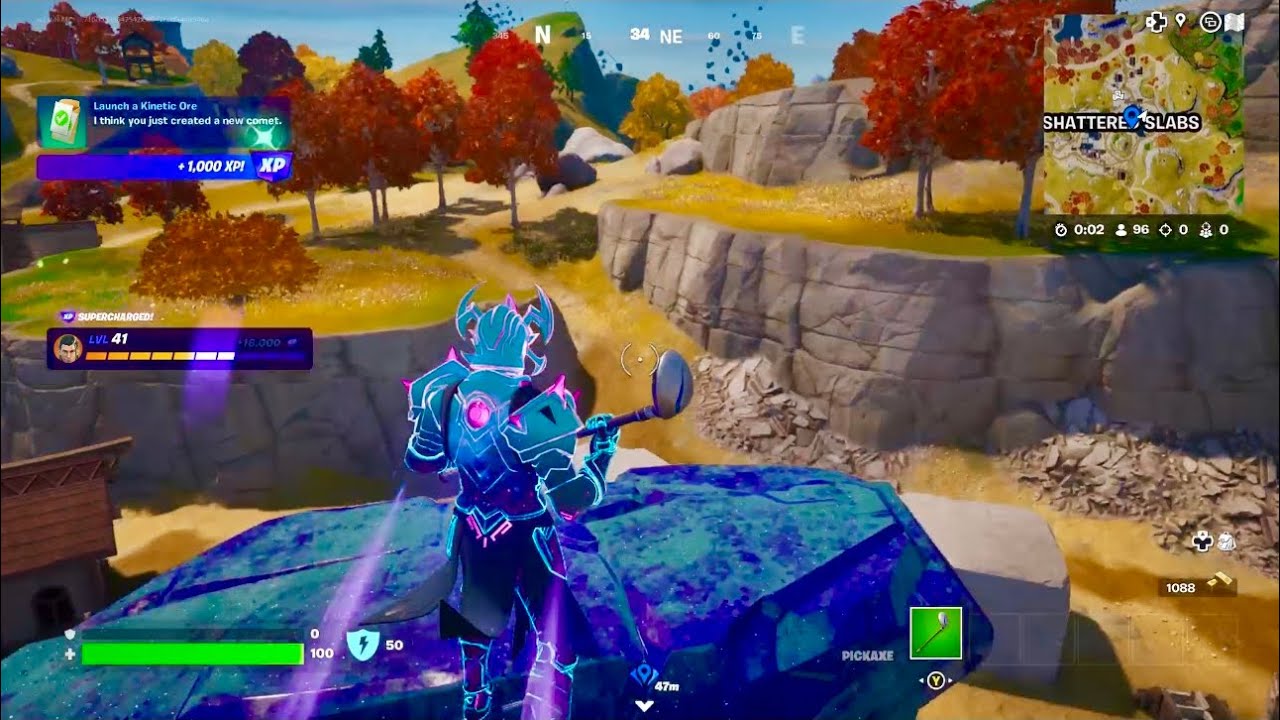 Launch a Kinetic Ore Fortnite