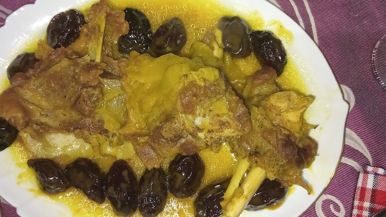 اللحم 🍖 بالبرقوق أو المحمر بالبرقوق بنة وهمة من الأطباق الجزائرية 🇩🇿🇩🇿مالح على طريقتي 👌💯🌙