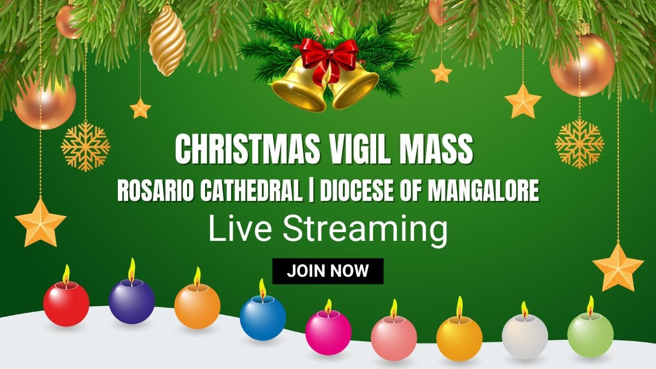 Christmas Vigil Mass | 24-12-2025 | Rosario Cathedral | Diocese of Mangalore