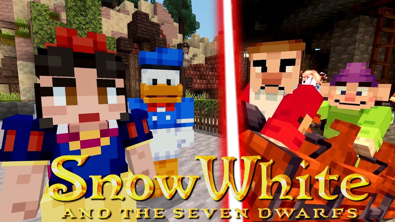 7 Dwarf's Mine Train! [3] | Disney World Adventure | Minecraft