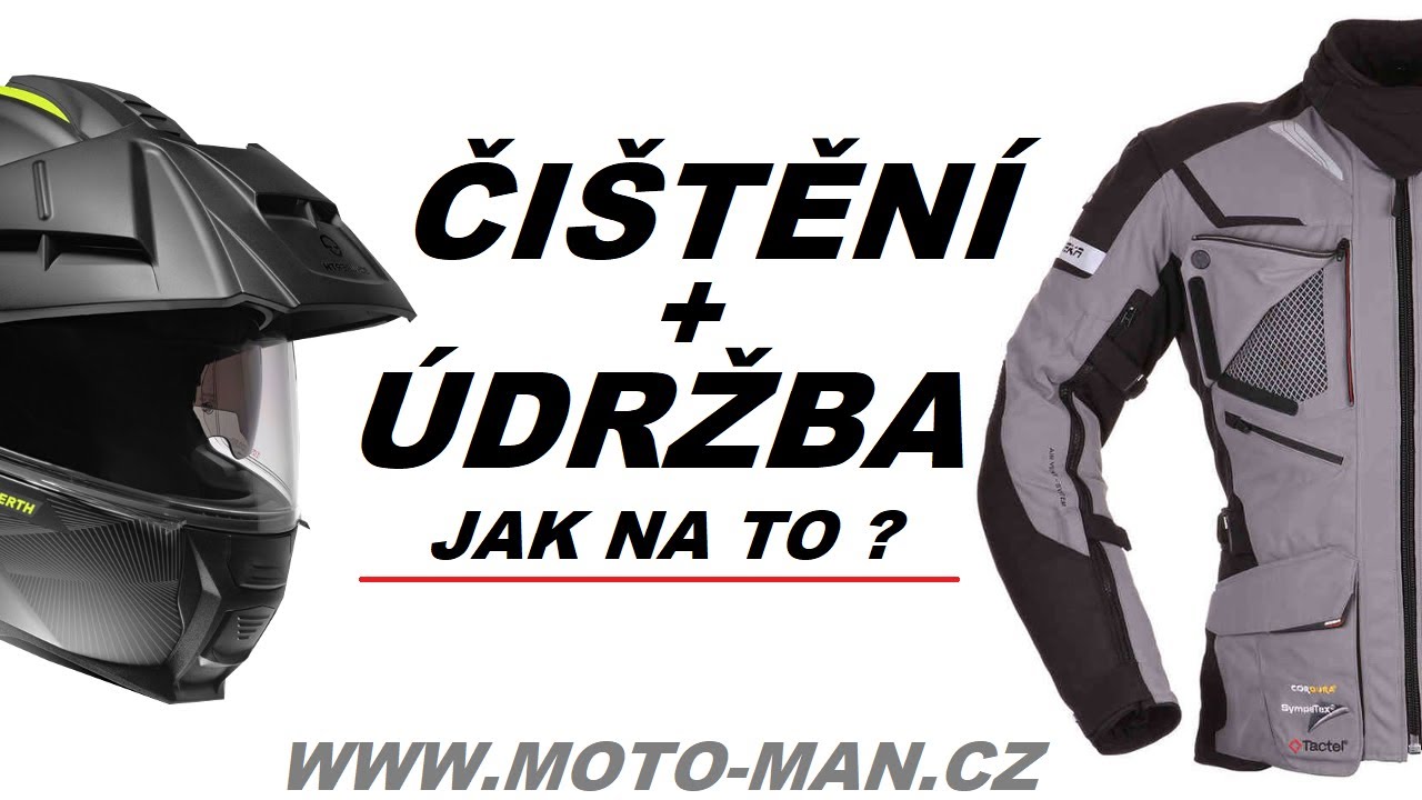 Jak na čištění oblečení a přileb