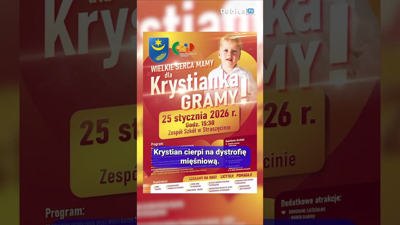 Razem możemy więcej. 💛 Pomóżmy Krystiankowi.