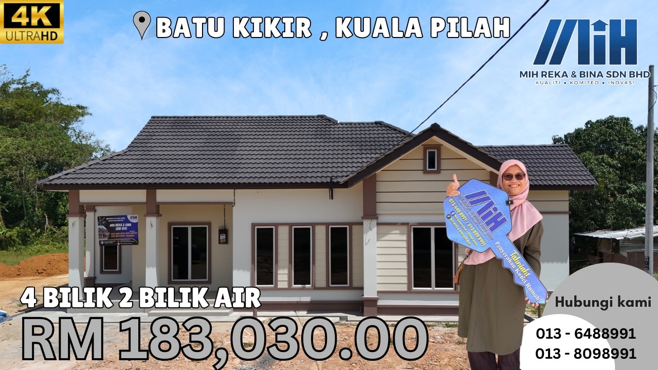 RUMAH 4 BILIK 2 BILIK AIR - BATU KIKIR